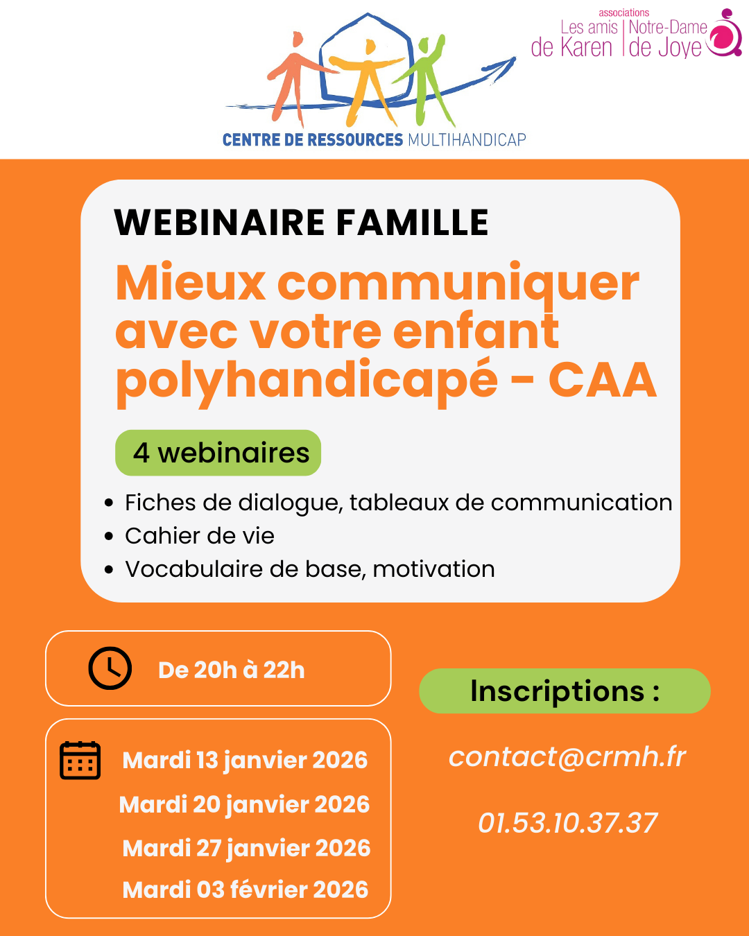 🎥 Webinaire à destination des familles & proches aidants – Mieux communiquer avec votre enfant polyhandicapé💬